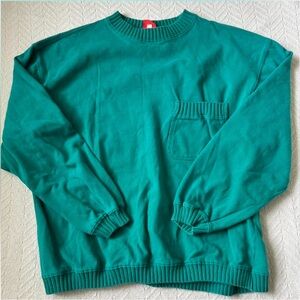 Vintage Merona Turquoise Green Blue Sweatshirt